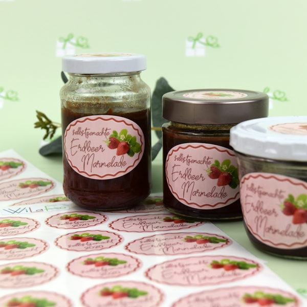 Artikelbild - Etiketten - Marmeladen - Erdbeer -2