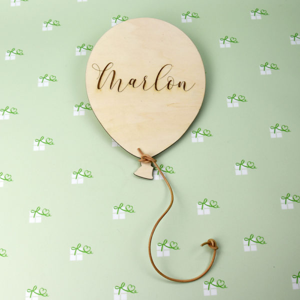 Artikelbild - Holz-Luftballon - personalisiert - 1