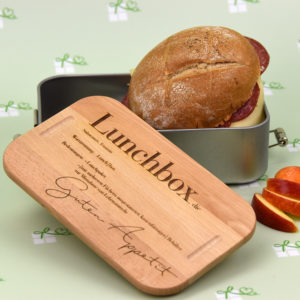 Lunchbox - mit Holzdeckel - Guten Appetit - 3