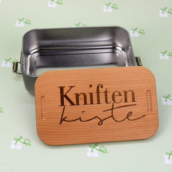 Lunchbox - mit Holzdeckel - Kniftenkiste - 2