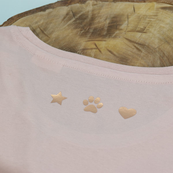 Hundemama - T-Shirt - rose Rücken