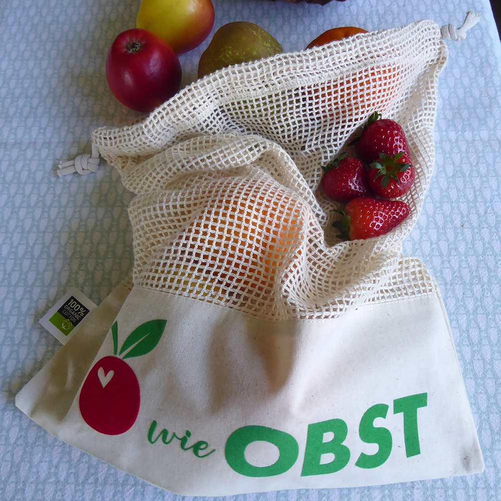 Wiederverwendbare Obst Gemüse Tasche Waschbar Baumwolle Mesh