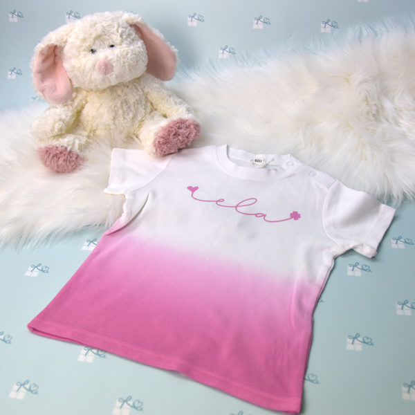 Artikelbild - Baby T-Shirt Verlauf - pink 1