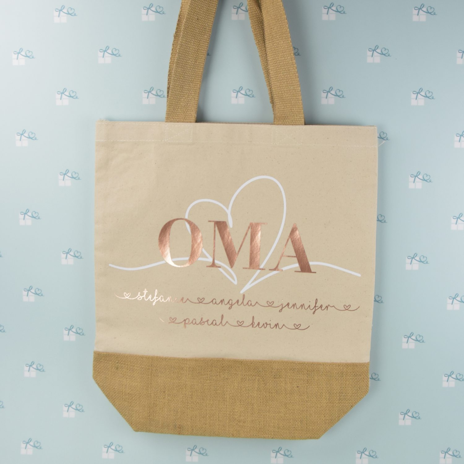 Jute Shopper Bag - OMA - MAMA - MOM - personalisierte Tasche - kreativ +  schön