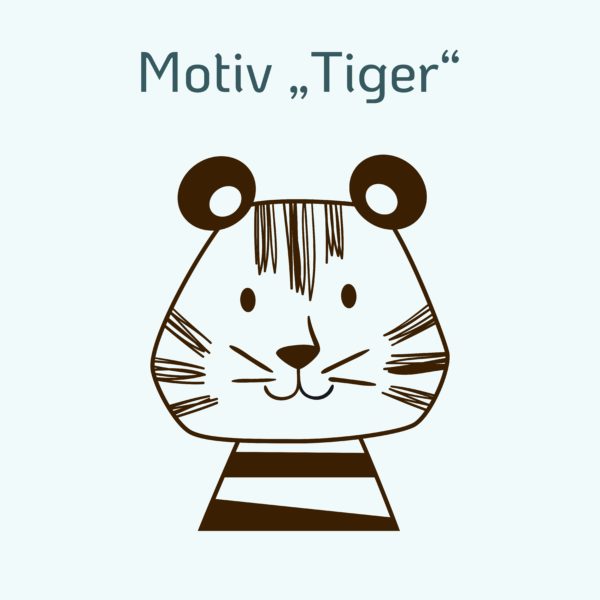 Lunchbox - Tiermotiv + Name - Motiv - Tiger