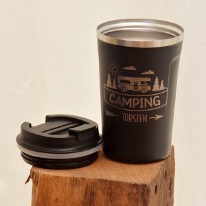To-Go Becher schwarz Camping