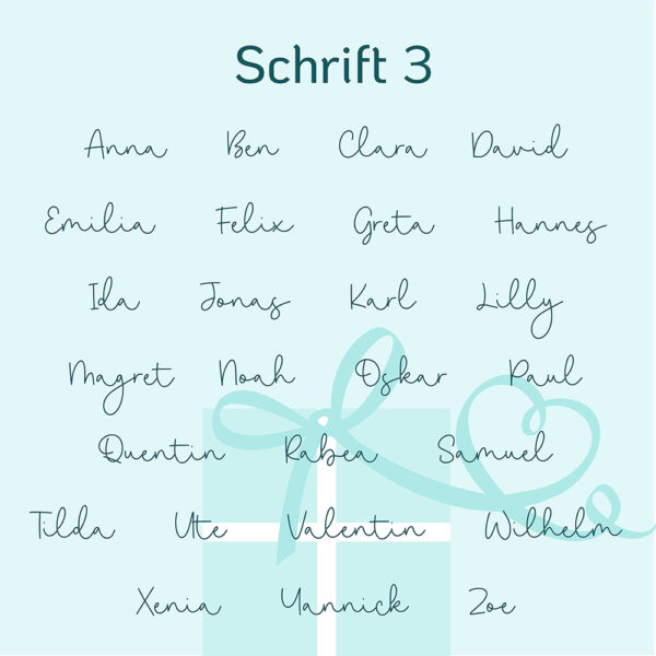 Schriftauswahl 3